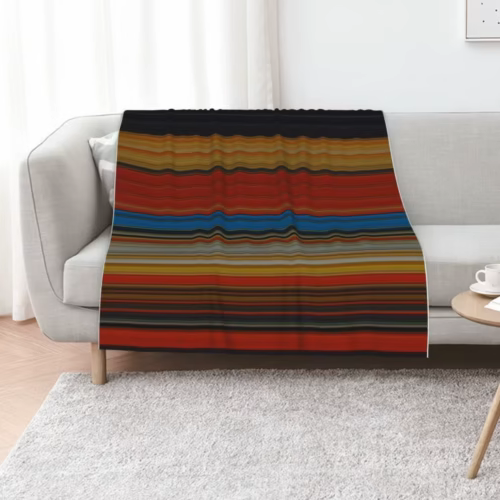 Mexican Poncho Background Throw Blanket Plush Personalized Gift Large Thermals For Travel Flannels Blankets